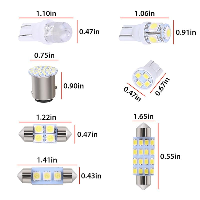 🔥HOT SALE 49% OFF✨42PCS Universal Car LED Bulb Set