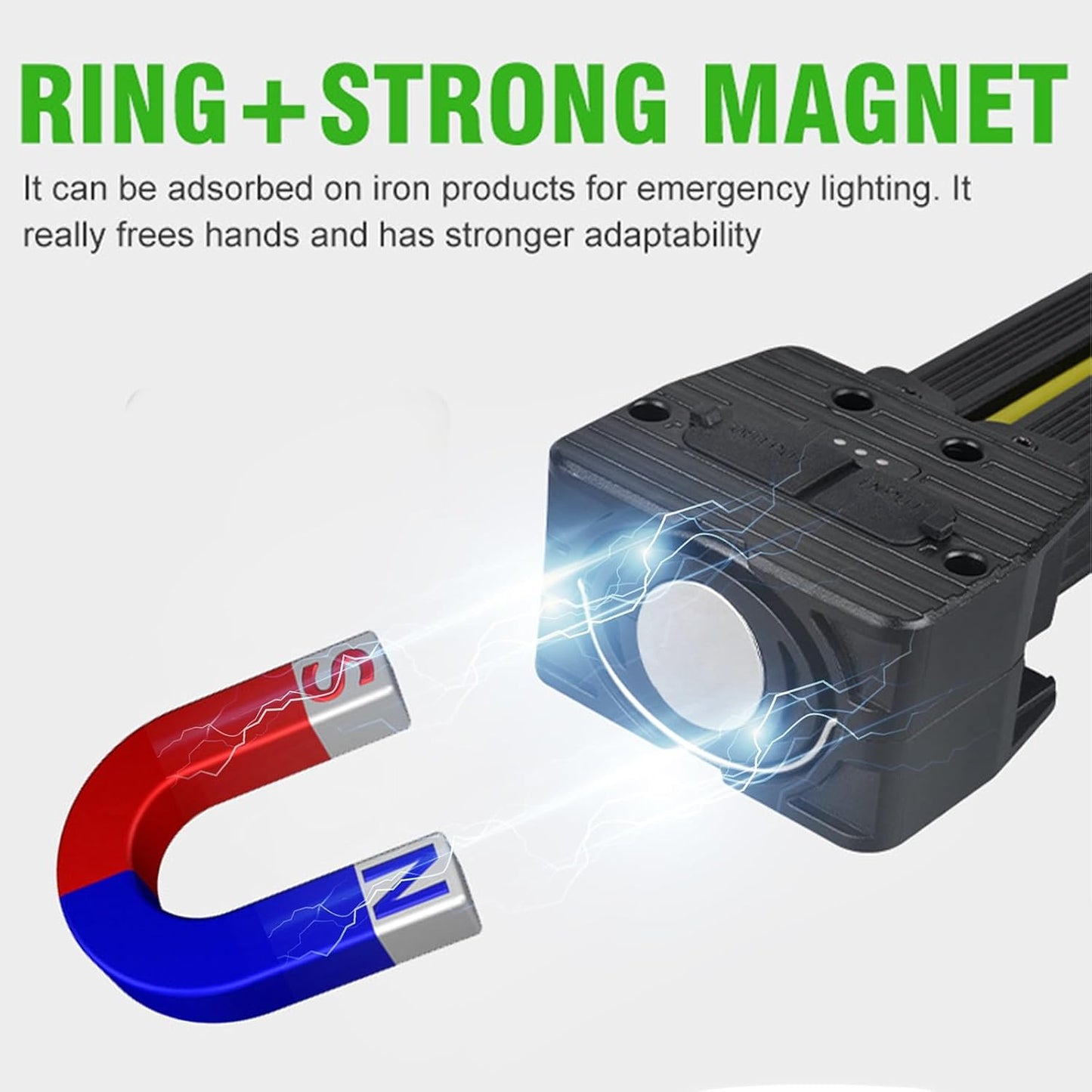 180 degree foldable magnetic portable triple-proof LED work light with hook