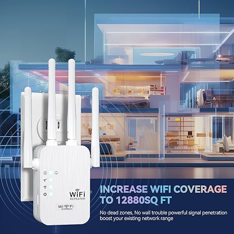 🔥HOT SALE 49% OFF✨WiFi Extender 2025, 1200Mbps Dual Band (5GHz/2.4GHz) Signal Booster