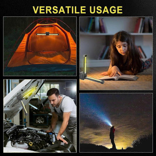 180 degree foldable magnetic portable triple-proof LED work light with hook