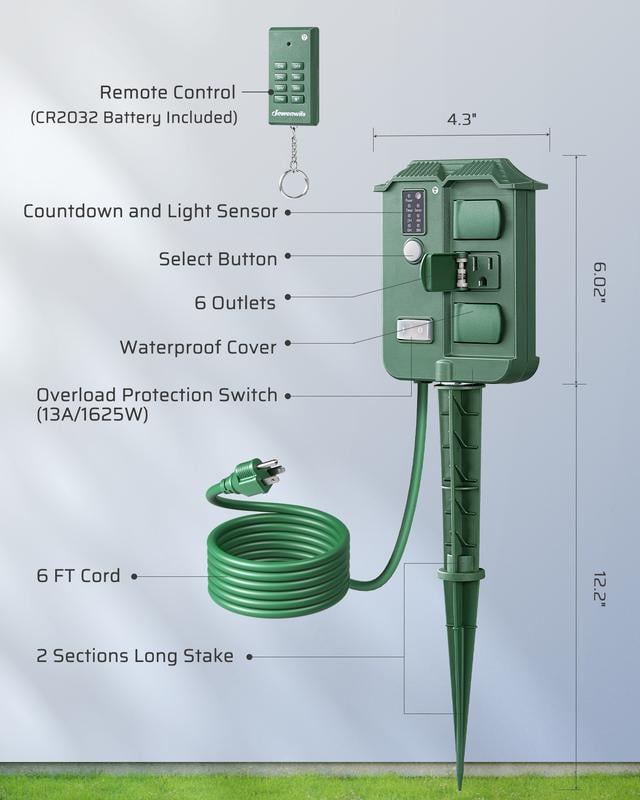 🔥LAST DAY ON SALE 49%OFF✨- Outdoor Waterproof Power Putlet with Timer