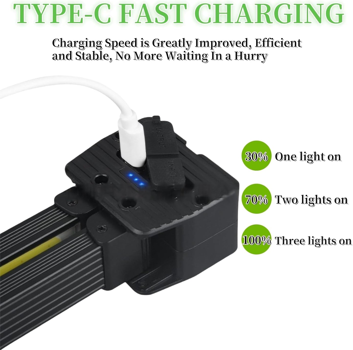 180 degree foldable magnetic portable triple-proof LED work light with hook