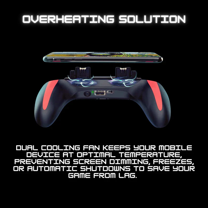 Mobile phone dual cooling game controller quickly dissipates heat