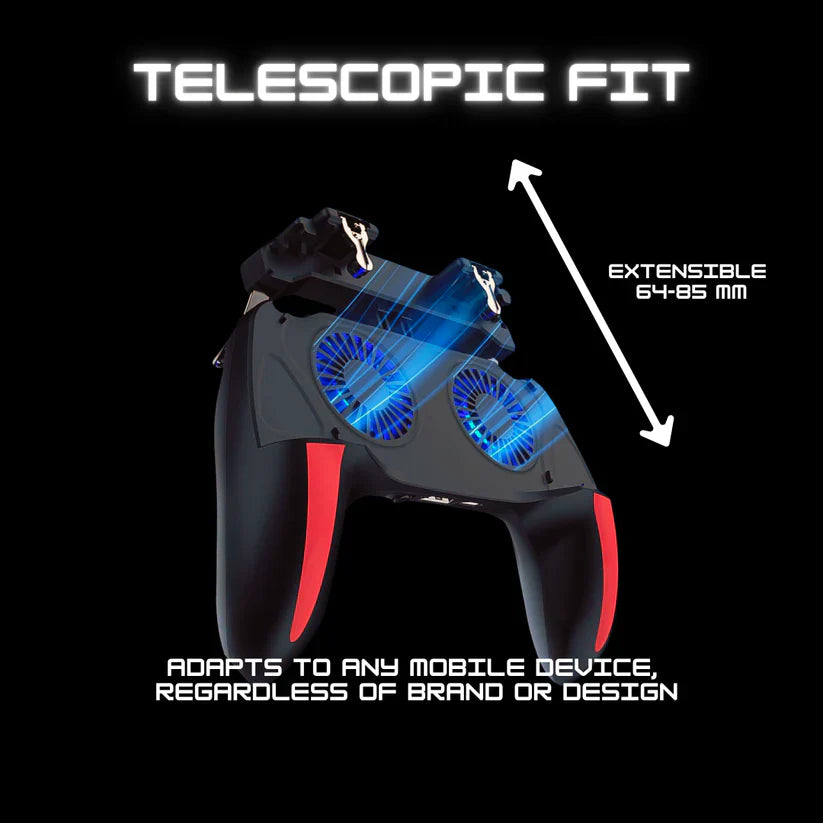 Mobile phone dual cooling game controller quickly dissipates heat