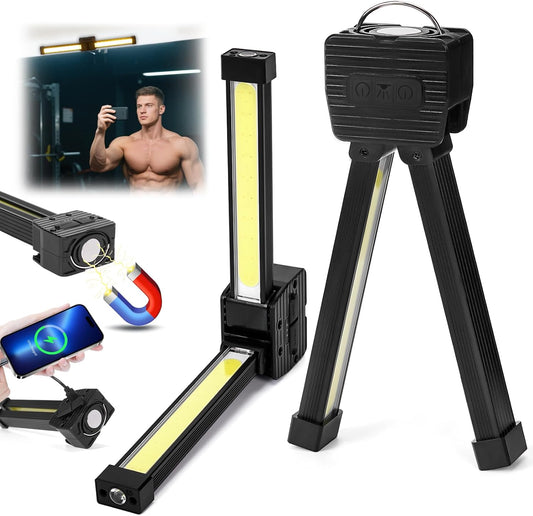 180 degree foldable magnetic portable triple-proof LED work light with hook