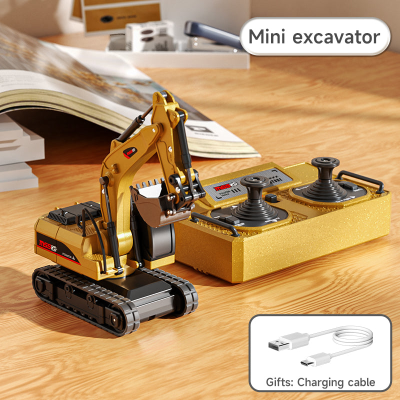 🔥Mini RC Excavator and Dump Truck Playset