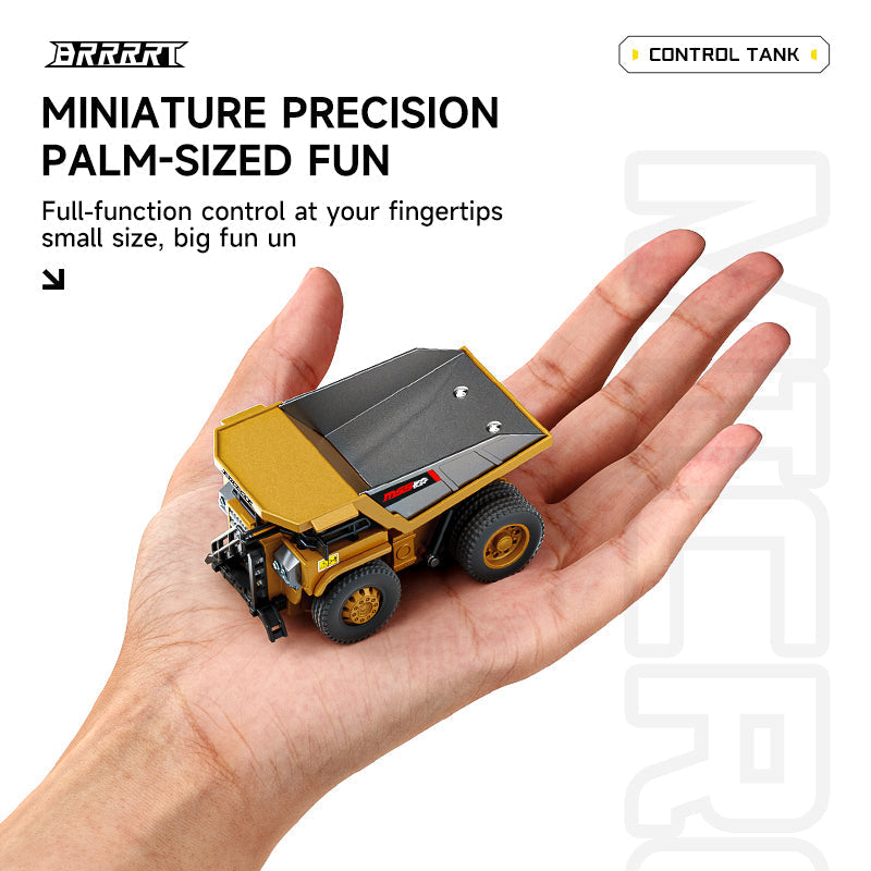 🔥Mini RC Excavator and Dump Truck Playset