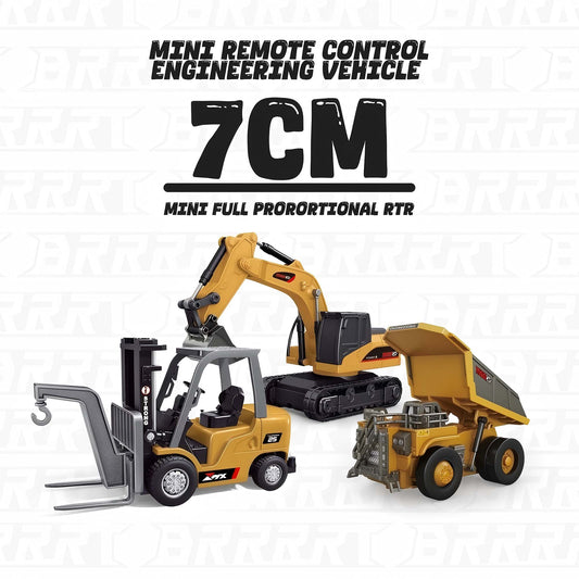 🔥Mini RC Excavator and Dump Truck Playset