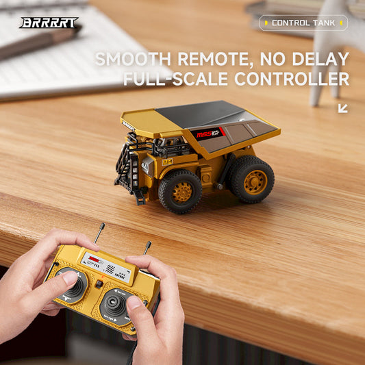 🔥Mini RC Excavator and Dump Truck Playset