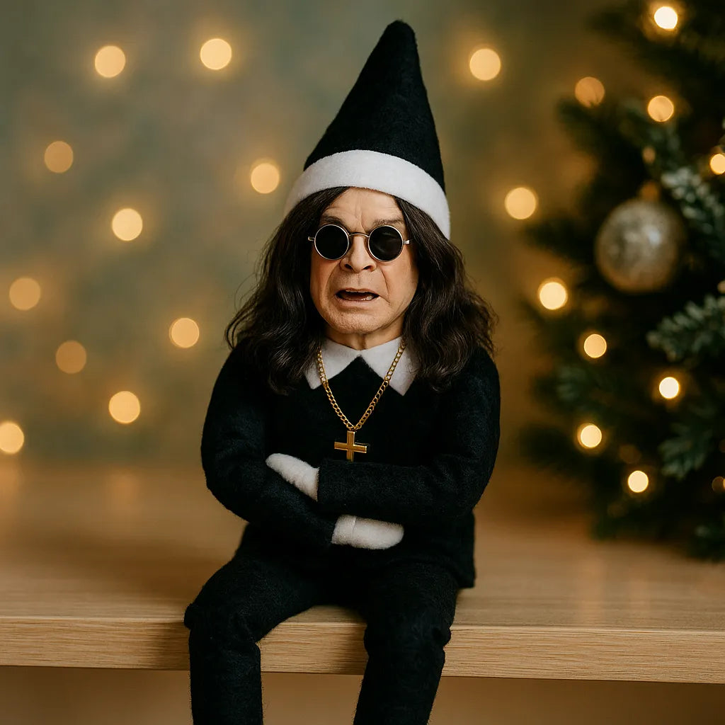 𝐎𝐳𝐳𝐲 𝐂𝐡𝐫𝐢𝐬𝐭𝐦𝐚𝐬 𝐄𝐥𝐟 𝐃𝐨𝐥𝐥 🎄 𝐑𝐨𝐜𝐤-𝐒𝐭𝐲𝐥𝐞 𝐂𝐡𝐫𝐢𝐬𝐭𝐦𝐚𝐬 𝐃𝐞𝐜𝐨𝐫𝐚𝐭𝐢𝐨𝐧 & 𝐆𝐢𝐟𝐭 🤘