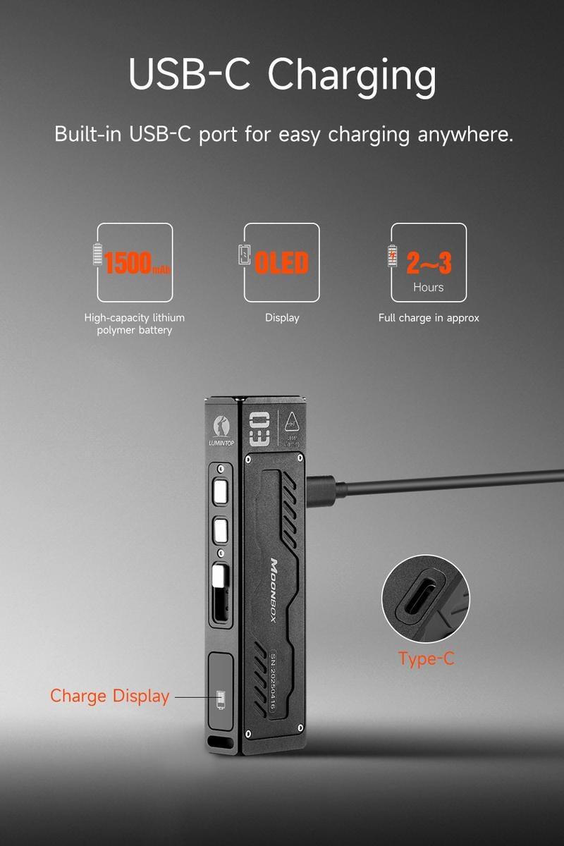 🔥Hot Sale 49% OFF 🔥MoonBox 3.0 EDC Flashlight🔦
