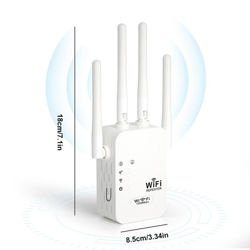 🔥HOT SALE 49% OFF✨WiFi Extender 2025, 1200Mbps Dual Band (5GHz/2.4GHz) Signal Booster